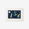 Planets & Rockets Wall Art - Navy