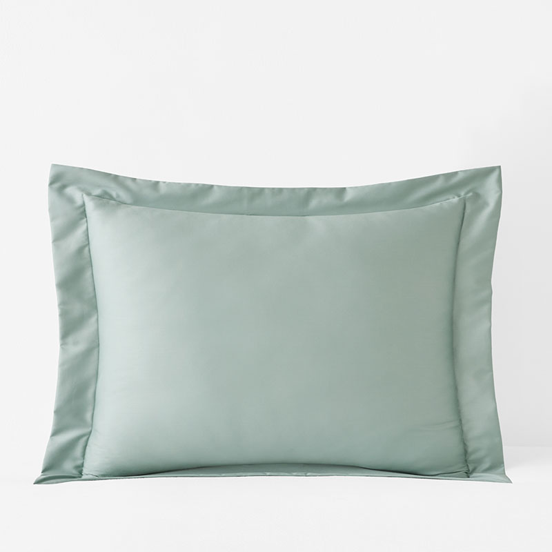Premium Smooth Supima® Cotton Wrinkle-Free Sateen Sham - Sea Mist, King