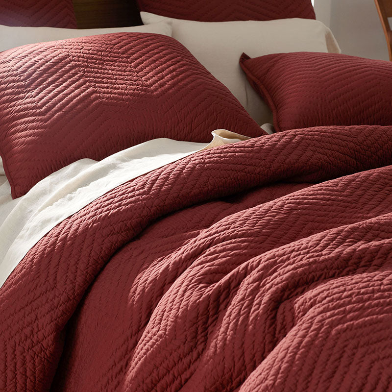 Voile Sham - Chili, Euro
