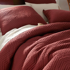 Voile Sham - Chili, Standard