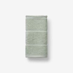 Textured Stripe Hand Towel - Green Mist