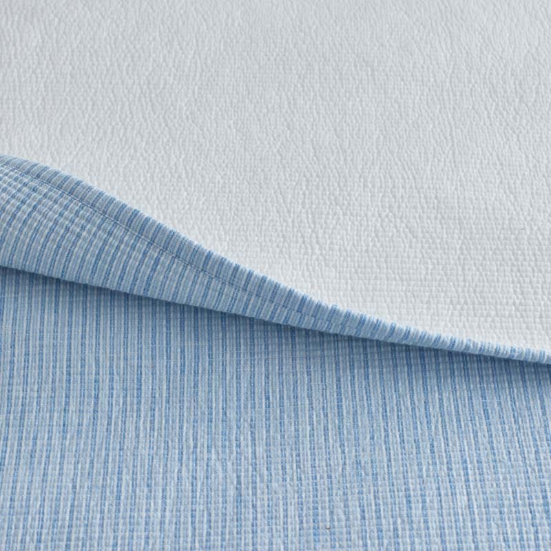 Yarn-Dyed Pencil Stripe Quilted Sham - Blue, Standard