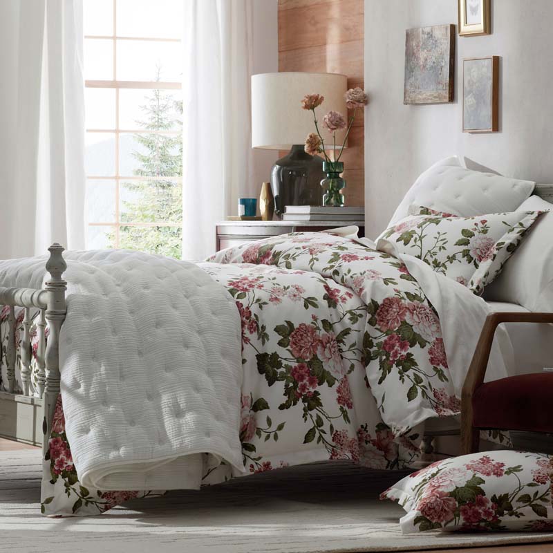 Gauze Deco Quilt - Off White, King/Cal. King