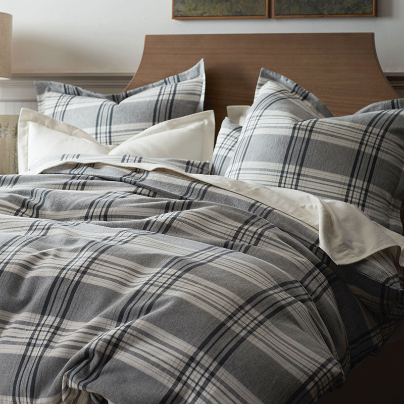Classic Plaid Ultra-Cozy Cotton Velvet Flannel Sham - Walter, King