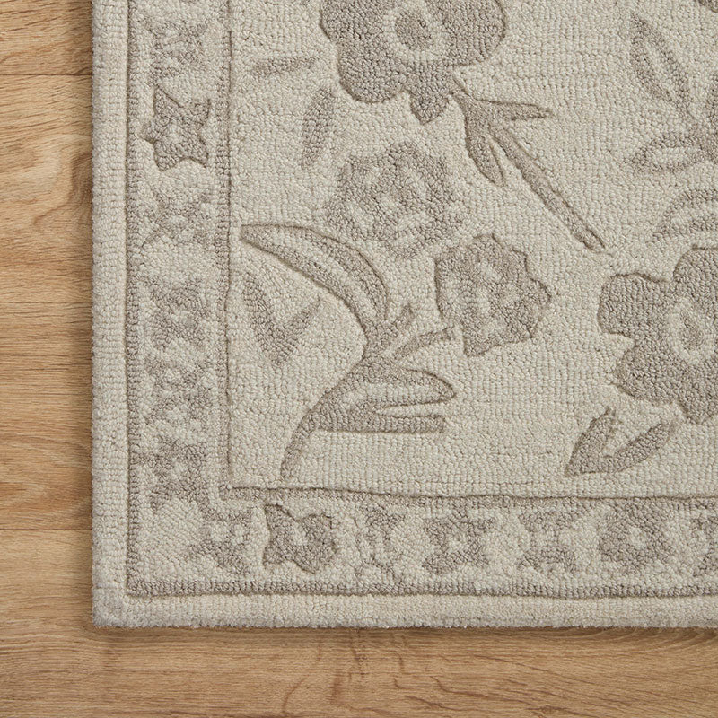 Arboretum Wool Rug - Rose Garden Ivory, 2' 6" x 7' 6" Runner