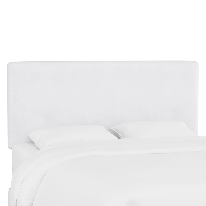 Tribeca Velvet Headboard - White