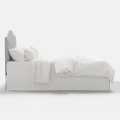 Saddle Textured Linen Headboard - Pumice, Twin