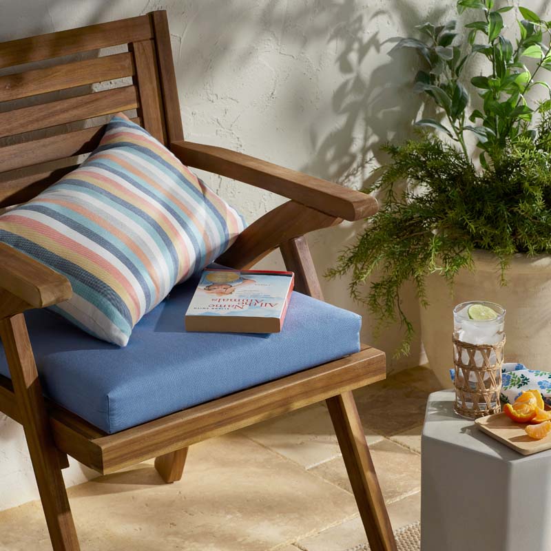 Replacement Knife Edge Chair Cushion - Air Blue, 21 in. x 19 in.