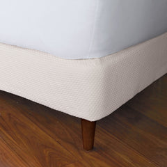 Madelyn Egyptian Cotton Matelassé Box Spring Cover - Ivory, Cal King
