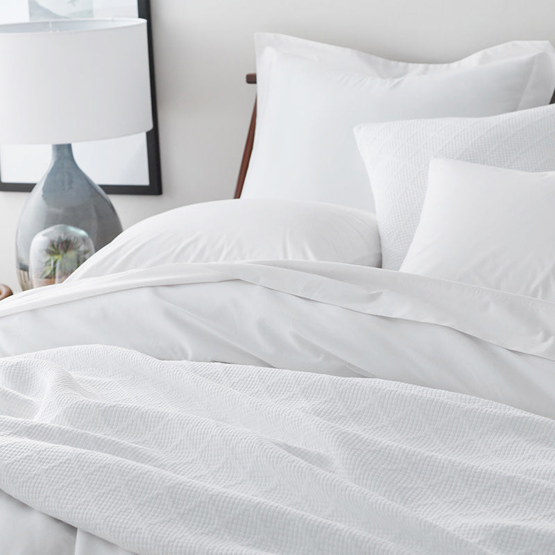 Brushed Cotton Sham - White, Standard