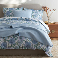 Garden Bliss Classic Smooth Sateen Comforter - Blue Multi, Twin/Twin XL