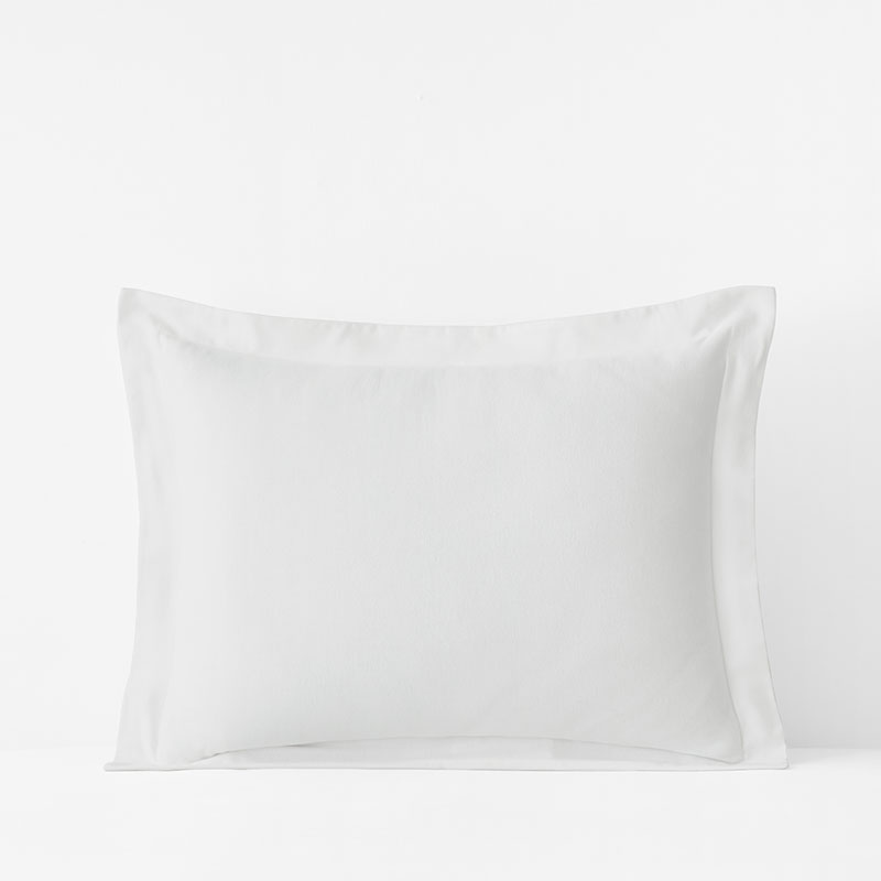 Classic Ultra-Cozy Cotton Velvet Flannel Sham - White, King