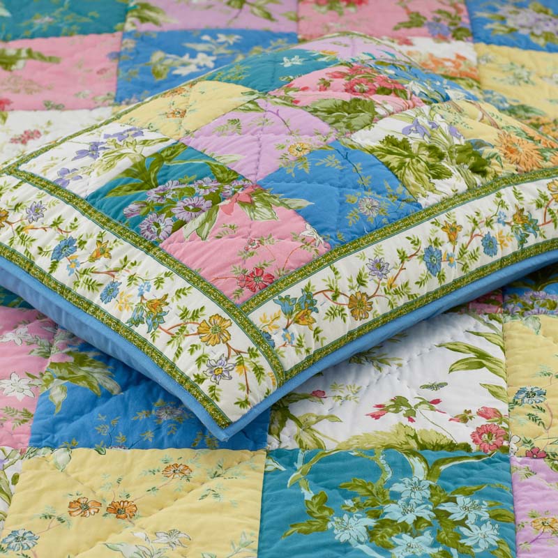 Darla Patchwork Quilted Sham - Multi, Standard