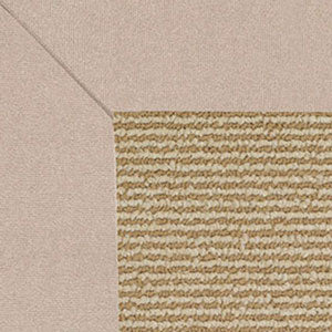 Sunbrella Narrow Stripe Bordered Indoor/Outdoor Rug - Antique Beige, Swatch