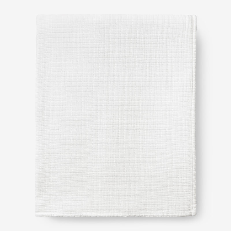 Gossamer Cotton Blanket - White, Twin/Twin XL