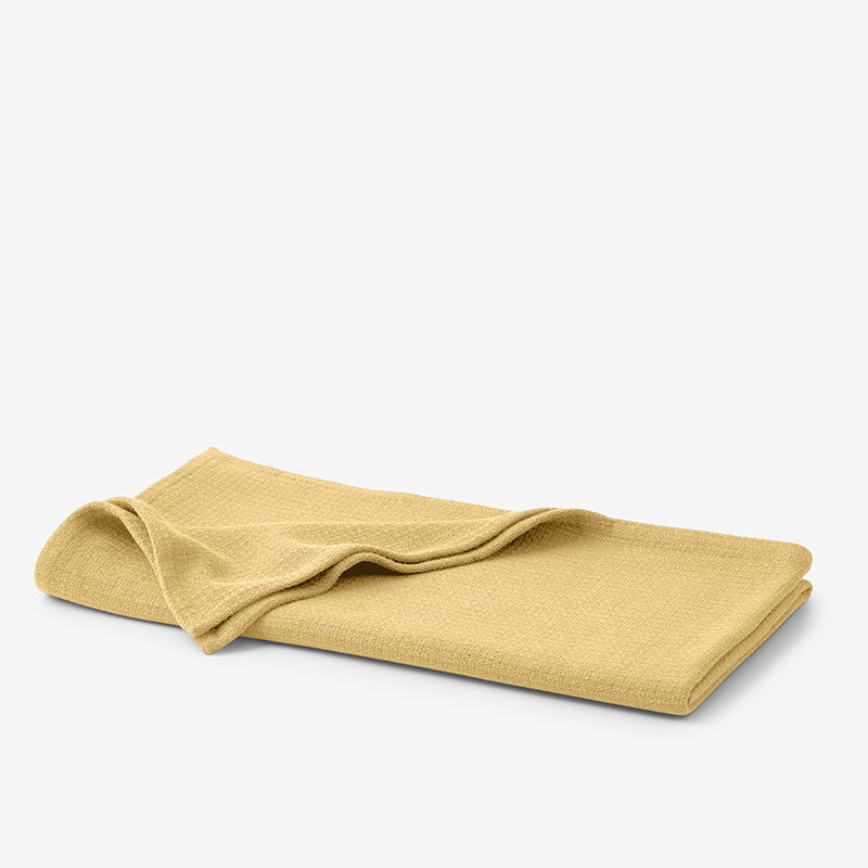 Cotton Weave Blanket Throw - Butterscotch