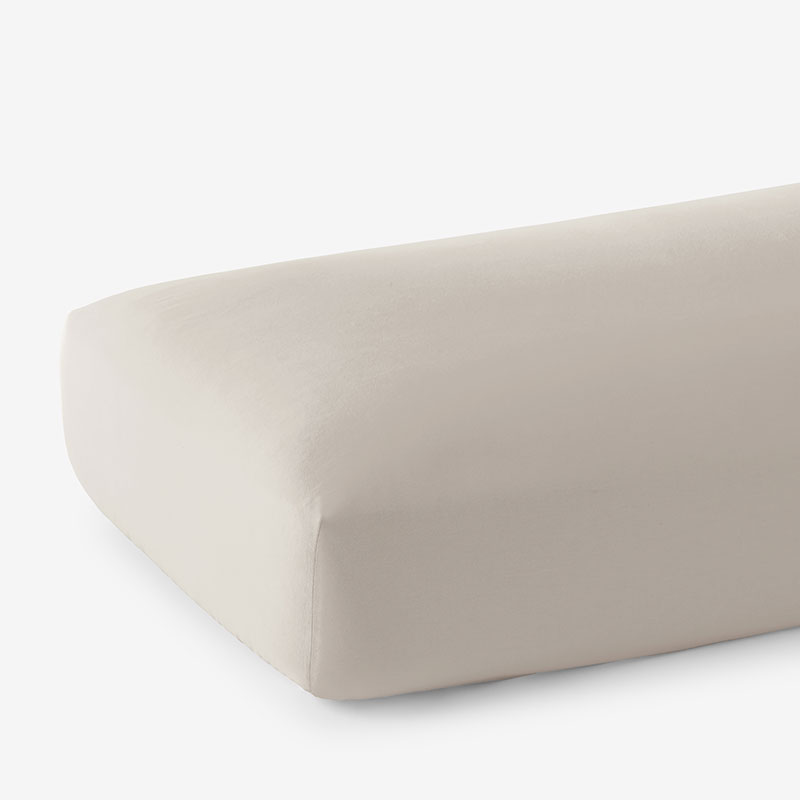 Classic Ultra-Cozy Cotton Velvet Flannel Fitted Bed Sheet - Oatmeal, Full