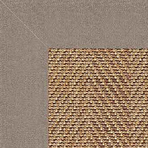Sunbrella Herringbone Bordered Indoor/Outdoor Rug - Taupe, Swatch