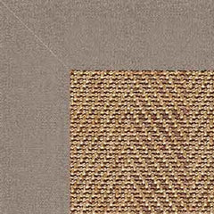 Sunbrella Herringbone Bordered Indoor/Outdoor Rug - Taupe, Swatch