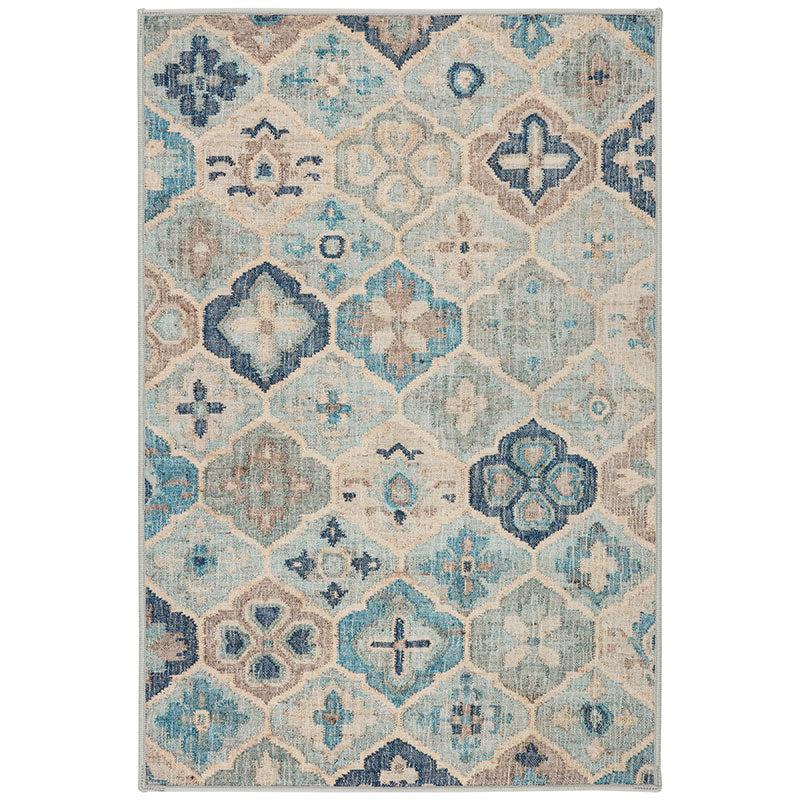 Pali Washable Rug - Blue, 5' x 8'