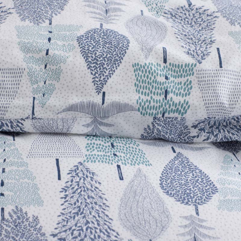 Holiday Print Classic Ultra-Cozy Cotton Velvet Flannel Sham - Whimsical Wilds, Euro