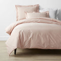 Classic Cool Cotton Percale Bed Duvet Cover - Peach Nectar, Twin/Twin XL