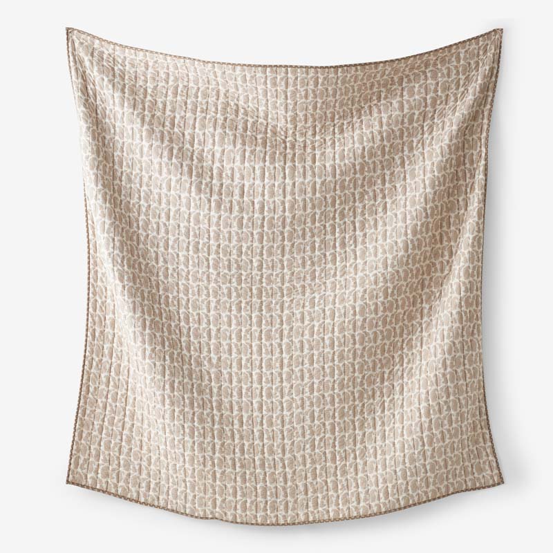 Jiya Reversible Quilt - Taupe, King/Cal. King