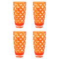 Palazzioi Tumblers, Set of 4 -  Orange, Large