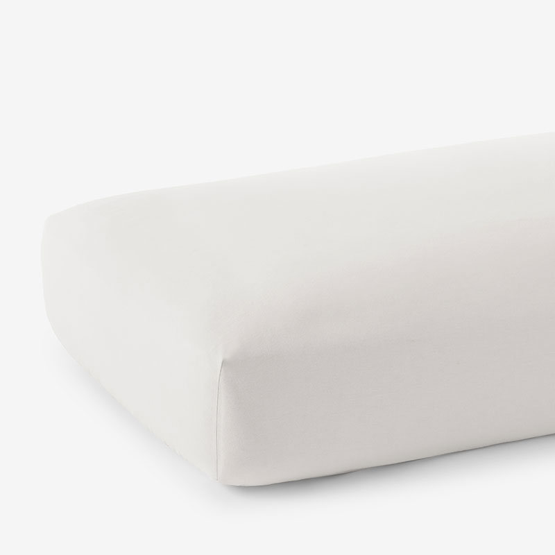Classic Ultra-Cozy Cotton Velvet Flannel Fitted Bed Sheet - Ivory, Twin XL