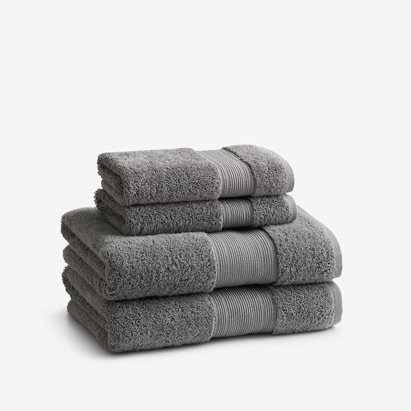 Regal Egyptian Cotton 4-Piece Bath & Hand Towel Set - Seal