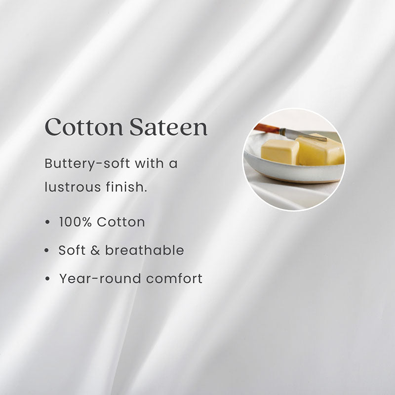 Classic Smooth Wrinkle-Free Sateen Sham - Creme, Euro