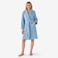 Women's Short Robe - Blue Sky, L