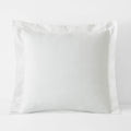 Classic Smooth Sateen Solid Sham - White, Euro