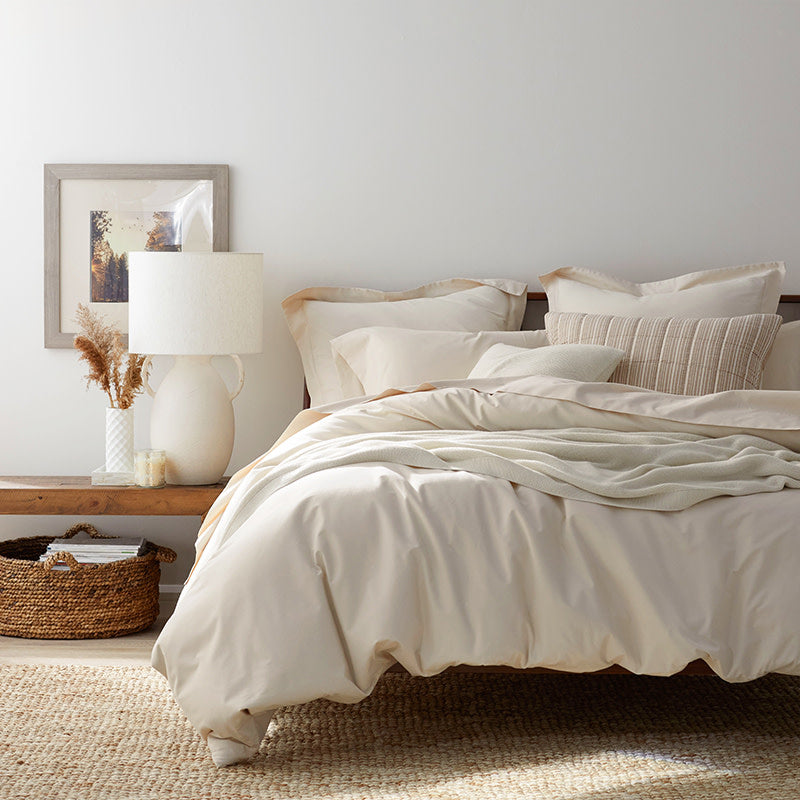 Brushed Cotton Sham - Sand, Euro