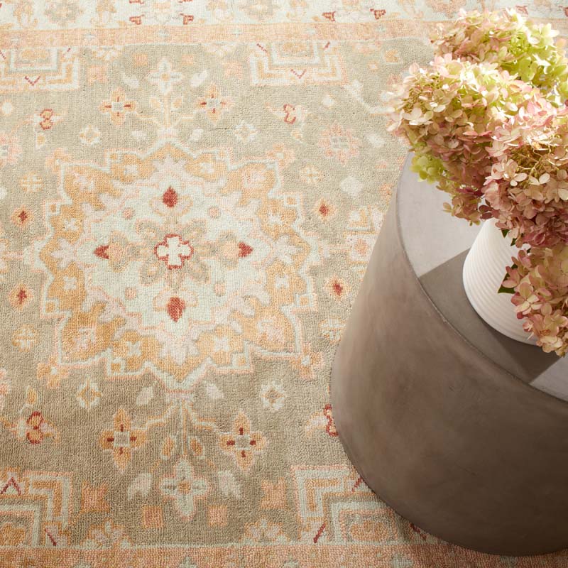 Kendra Hand Knotted Wool Rug - Olive, 2' 6" x 8' Runner