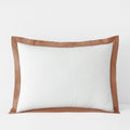 Solid Border Classic Cool Cotton Percale Sham - Clay, King