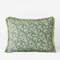 Suhana Reversible Ruffle Quilted Sham - Green, King