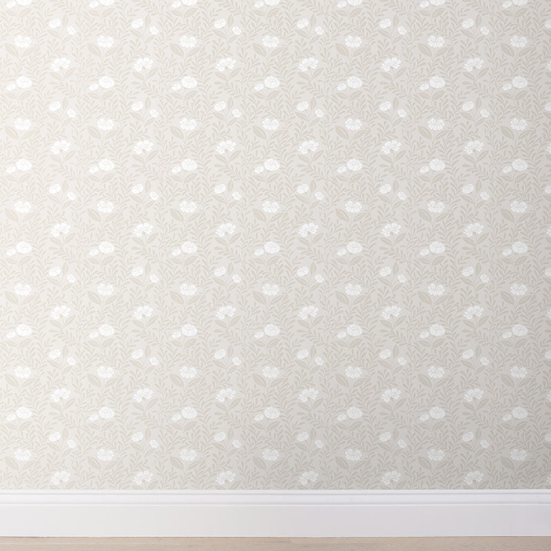 Ava Removable Wallpaper - Vine Natural, Swatch
