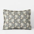 Tapestry Floral Reversible Garment Washed Cotton Percale Sham - Ivory Multi, Standard