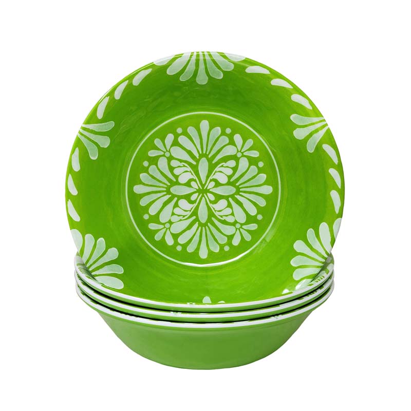 Paloma Cereal Bowls, Set of 4 - Green
