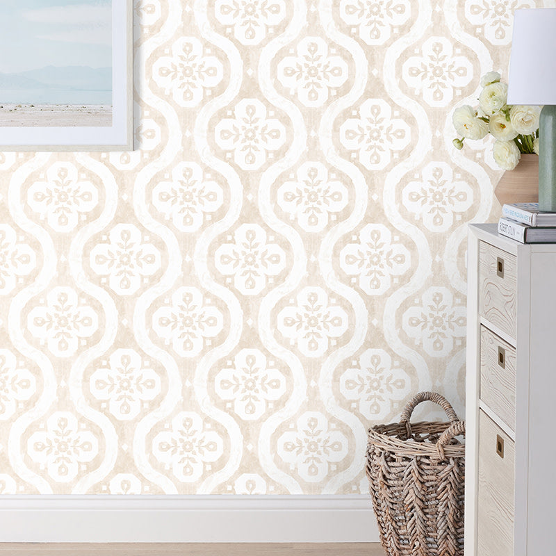 Chateau Removable Wallpaper - Linen, Swatch