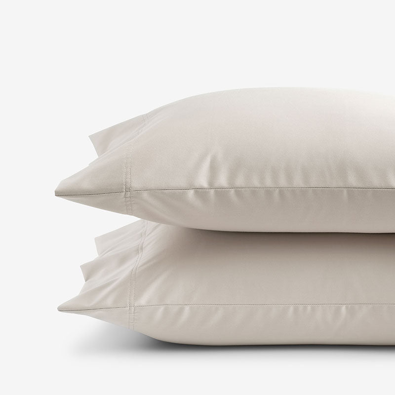 Premium Smooth Supima® Cotton Wrinkle-Free Sateen Pillowcase Set - Alabaster, King