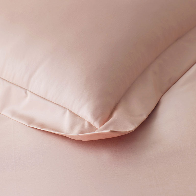 Premium Smooth Supima® Cotton Wrinkle-Free Sateen Duvet Cover - Rose, Full