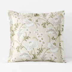Tranquil Blossom Premium Smooth Wrinkle-Free Sateen Sham - Antique Beige, Euro