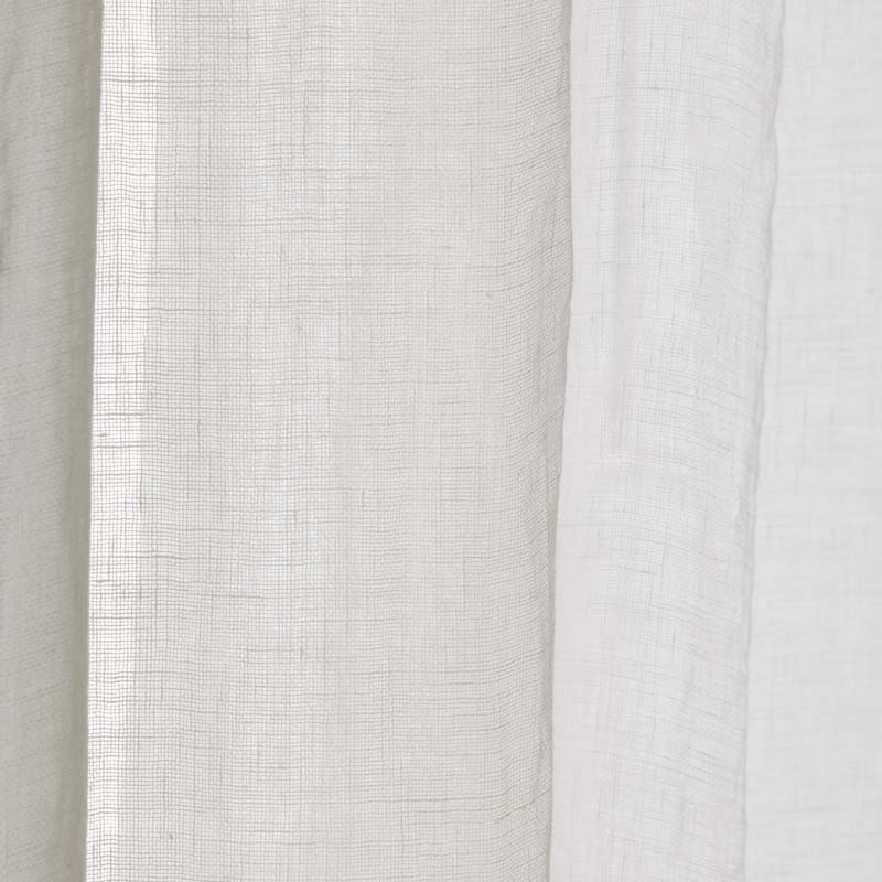 Sheer Window Curtain - Natural, 84 in.