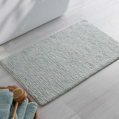 Thin Stripe Bath Rug - Sea Spray, 17 in. x 24 in.