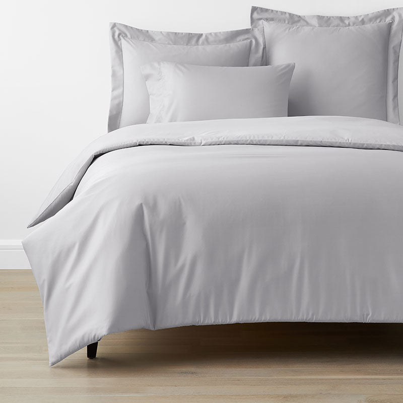 Classic Smooth Wrinkle-Free Sateen Bed Duvet Cover - Gray Mist, Full/Queen