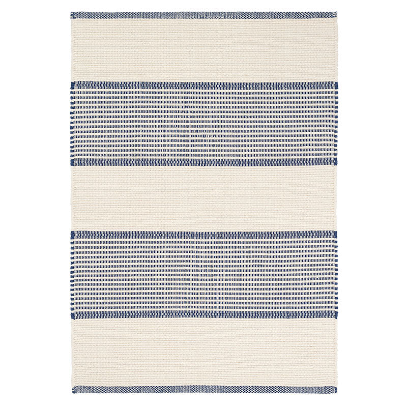 La Mirada Handwoven Cotton Rug - Navy, 8' x 10'