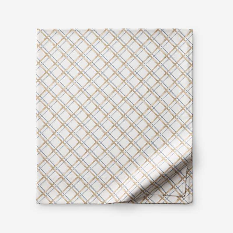 Leander Premium Smooth Wrinkle-Free Sateen Flat Bed Sheet - Gray Multi, Queen
