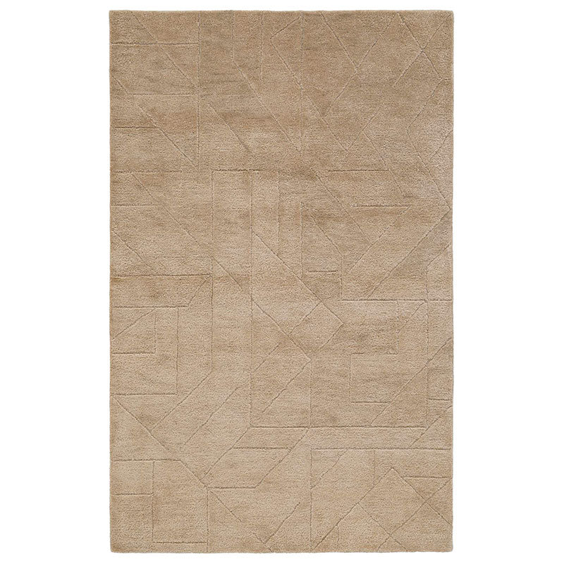 Relief Hand Tufted Wool Rug -  Sand, 2' x 3'
